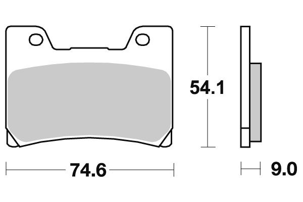 Sbs Jarrupalat Sintered - Moottoripyörän jarrupalat - D2666 - 1