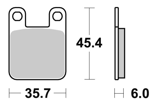 Sbs Jarrupalat Sintered Offroad - Moottoripyörän jarrupalat - D220746 - 1
