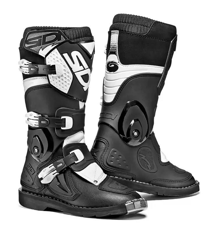 Sidi MX Saapas Flame Junior, musta/valkoinen - Offroad ajosaappaat - D233796 - 1