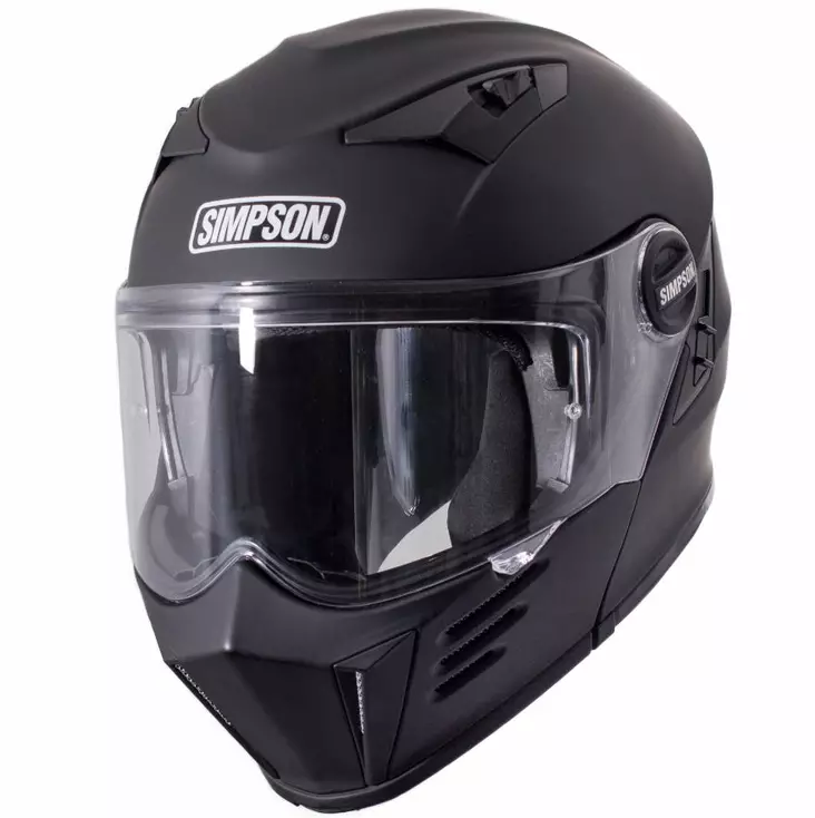 SIMPSON Kypärä Darksome 06 solid matta musta - Avattavat kypärät - D491026 - 1