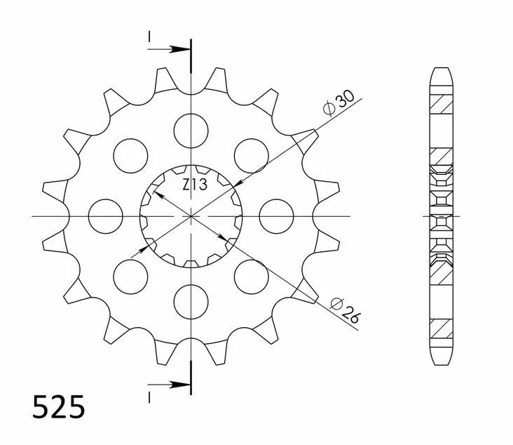 Supersprox Eturatas 1183.17 - Moottoripyörän eturattaat - D65136 - 1