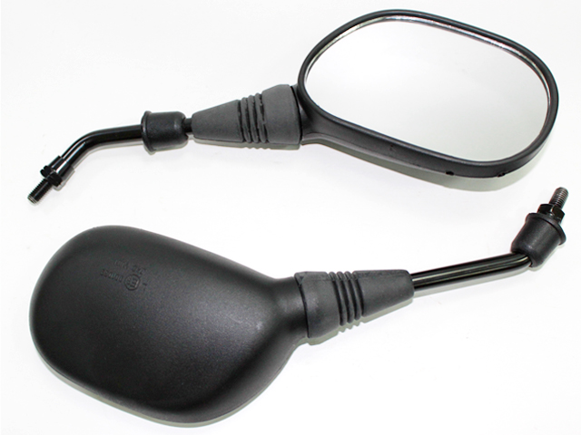 Tec-X Peili Yleismalli Skootterimalli Musta M8 (oikea- / oikea kierre) Pari - Mopon Peilit - D171416 - 1