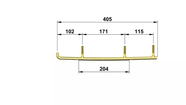 TOTALTEK CA-03R OHJARIRAUTAPARI C&A PRO - Moottorikelkan ohjausraudat - 62046 - 1