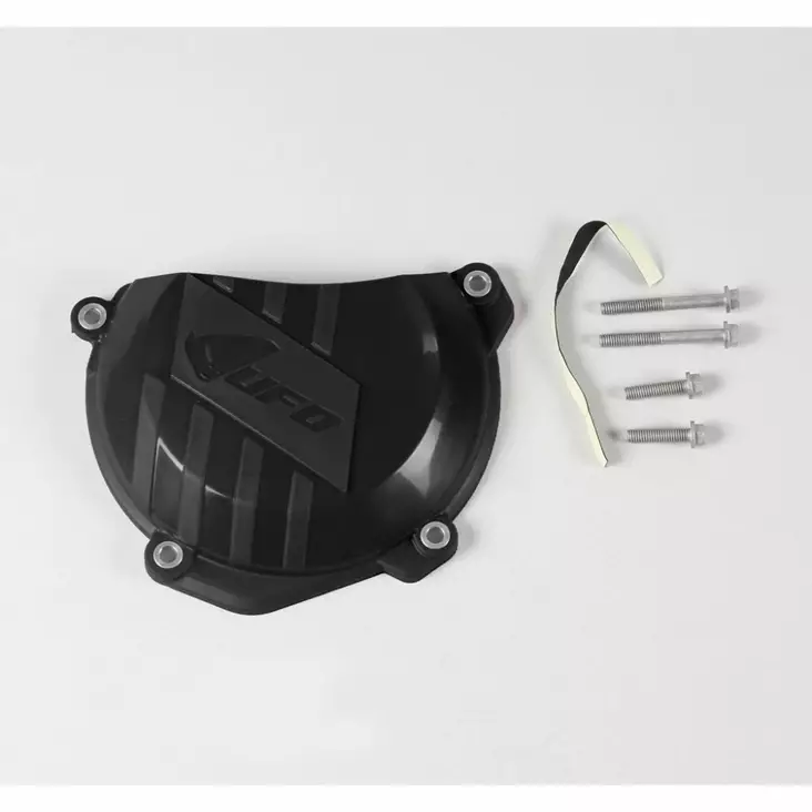 UFO Clutch cover SXF250/350 16-EXCF250/350 17-FC250/350 16-FE250/350 17- Blac - Moottoripyörän moottorin suojakopat - D275776 - 1