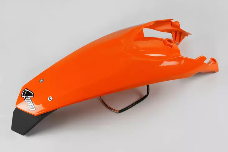 UFO Rear Fender Enduro LED EXC/EXC-F 125-500 2012-16 Oranssi 127 - Moottoripyörän lokasuojat - D402896 - 1