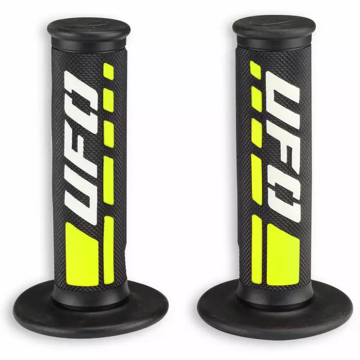 UFO Tupet TRAX Keltainen/Musta 102 - Moottoripyörän kahvakumit - D243816 - 1