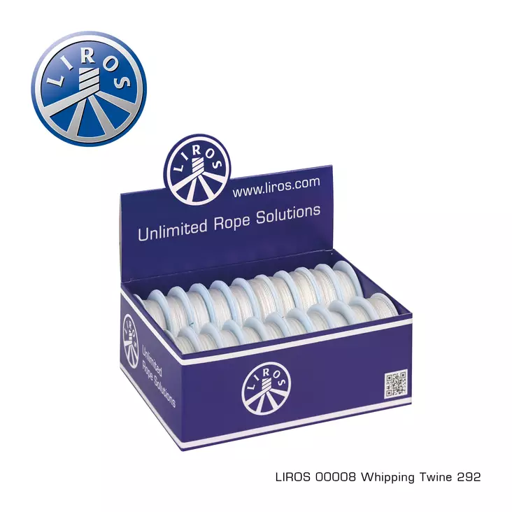 Whipping Twine heavy waxed White 1.5mm x 20m (20pcs) - Köydet - D465946 - 1