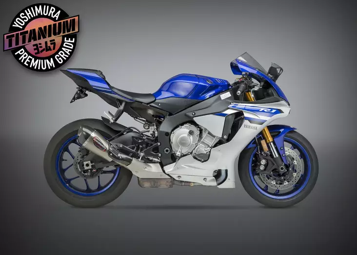Yoshimura Slip-On Yamaha Yzf-R1/M/S 2015-19 Street Alpha T So Ti-Ti-Cf Works Fin - Moottoripyörän äänenvaimentimet - D334216 - 1
