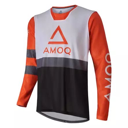 AMOQ Airline Mesh Ajopaita Oranssi/Valkoinen - Motocross paidat MX - D442617 - 1