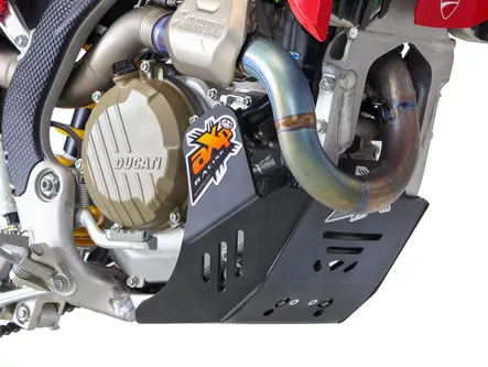 AXP Skid Plate PHD 6mm Black Ducati DESMO 450MX 25- - Moottoripyörän pohjapanssarit - D540297 - 2