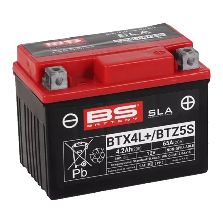 BS Battery BTX4L+/BTZ5S (FA) SLA - Sealed & Activated - Akut - D262607 - 1