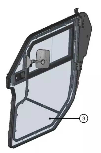 DFK Ovi kokoonpano Vasen Can-Am Maverick Trail - DFK varaosat & tarvikkeet - D444397 - 1