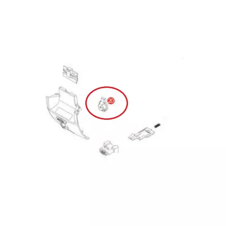 Givi Piastrina Sotto Serratura B33 B37-B47 - Moottoripyörän laukkujen tarvikkeet - D523377 - 2