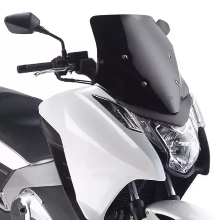Givi Specific low sport screen gloss black 47 x 43 cm (HxW) Integra 700/750 - Moottoripyörän tuulisuojat - D211787 - 2