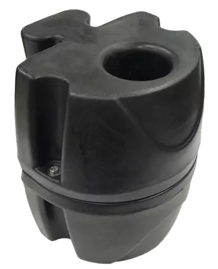 JetPort Jatkettu kiinnike 3" putkikiinnitykselle, musta - Vesijettilaiturit - D378937 - 1