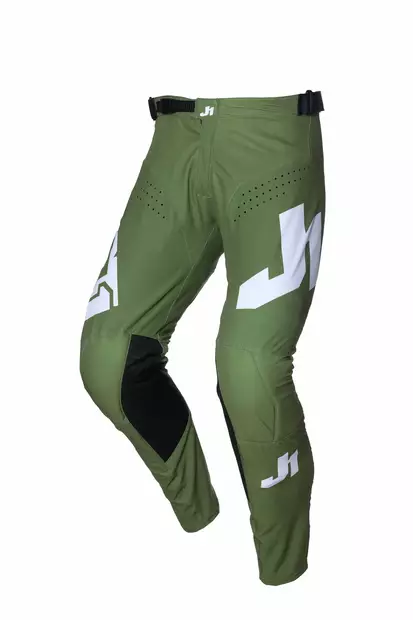 Just1 Housut J-Essential Army Musta/Valkoinen - Motocross housut MX - D444927 - 1