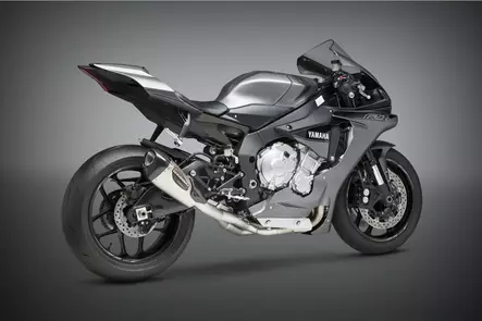 Yoshimura 3/4 System Exhaust Yamaha Yzf-R1/M/S 2015-19 Race Alpha T 3Qtr Ti-Ti-C - Moottoripyörän pakoputkistot - D334217 - 1