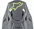 Alpinestars Lippa S-M8 - RADIUM Harmaa/keltainen fluo - Offroad kypärien lipat - D271547 - 1