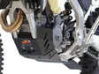 AXP Xtrem HDPE Skid Plate Black Triumph TF450-RC/TF450-E 25- - Moottoripyörän pohjapanssarit - D536327 - 4
