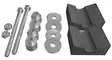 C&A PRO Kiinnikesarja Yamaha Snoscoot 120/200 - Moottorikelkan suksien kiinnityssarjat - D237457 - 1