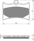 GOLDFREN Jarrupalat 019 Ceramic Carbon AD Front Aprilia RS125 04-05 - Moottoripyörän jarrupalat - D227797 - 1