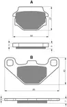 GOLDFREN Jarrupalat 084 Ceramic Carbon K1 - Moottoripyörän jarrupalat - D227817 - 1