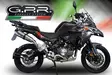 GPR Benelli Trk 502 X 2017/20 e4 EC-Approv. slip-on exhaust GP Evo4 Titanium - Moottoripyörän äänenvaimentimet - D425997 - 7