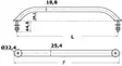 Käsikaide SS220 mm - Veneen Kaidekahvat - D124907 - 1