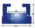 Kimpex Liukukisko Yamaha 68" Valk - Moottorikelkan liukukiskot - D229407 - 2