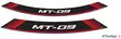 Puig Kit 8 Rim Strips Mt-09 C/Red - Moottoripyörän vanneteipit - D302007 - 1