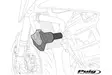Puig R19 Frame Sliders Triumph Daytona 660 24' C/Black - Moottoripyörän kaatumatapit - D510937 - 1