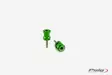 Puig Spools By Pairhi-Tech Parts Dim.6 C/Green - Moottoripyörän kaatumatapit - D299067 - 1