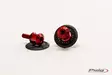 Puig Spools Hi-Tech Parts Dim.10 Ktm C/Red - Moottoripyörän kaatumatapit - D302237 - 1