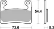 SBS Jarrupalat Racing Sintered - Moottoripyörän jarrupalat - D388197 - 2