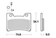 Sbs Jarrupalat Sintered - Moottoripyörän jarrupalat - D2687 - 2