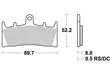 Sbs Jarrupalat Sintered - Moottoripyörän jarrupalat - D2717 - 2