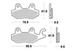Sbs Jarrupalat Sintered Taakse - Moottoripyörän jarrupalat - D2657 - 1