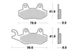Sbs Jarrupalat Sintered Taakse - Moottoripyörän jarrupalat - D32527 - 1