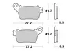 Sbs Jarrupalat Sintered Taakse - Moottoripyörän jarrupalat - D65817 - 2