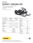 SKI-DOO 26 SUMMIT ADRENALINE 154 600R E-TEC ES 64MM POWDER MAX LIGHTFLEX CATALYS - Ski-Doo Syvä lumi 2026 - 139257 - 3