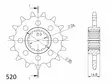 Supersprox Eturatas 1269.15 - Moottoripyörän eturattaat - D59067 - 2