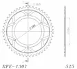 Supersprox / JT Teräs takaratas 1307.45 - Moottoripyörän takarattaat - D26607 - 2