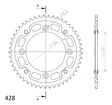 Supersprox Stealth Takaratas KTM SX85 Kulta 49 - Moottoripyörän takarattaat - D182897 - 2