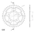 Supersprox Stealth Takaratas Kulta - Moottoripyörän takarattaat - D293827 - 1