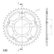 Supersprox Stealth Takaratas Vihreä - Moottoripyörän takarattaat - D294207 - 1
