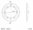 Supersprox Teräs takaratas 805.50 - Moottoripyörän takarattaat - D26777 - 2