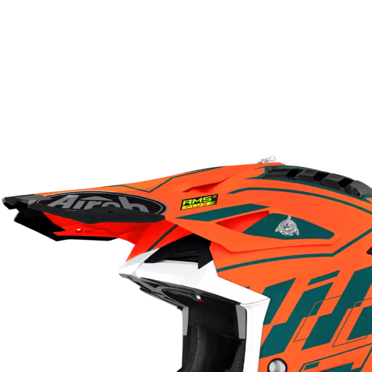 Airoh Aviator 3 Lippa Rampage oranssi - Offroad kypärien lipat - D388557 - 1
