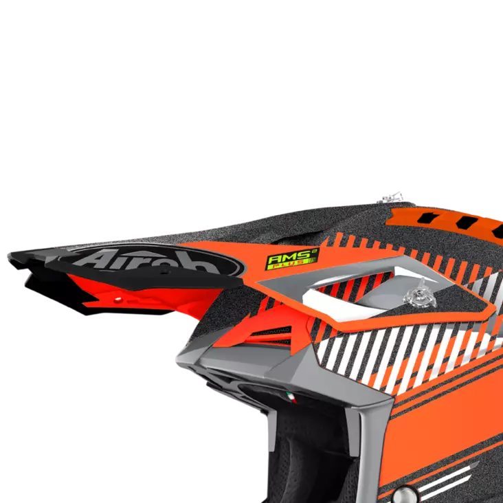 Airoh Aviator 3 Lippa Wave oranssi kromi - Offroad kypärien lipat - D388567 - 1