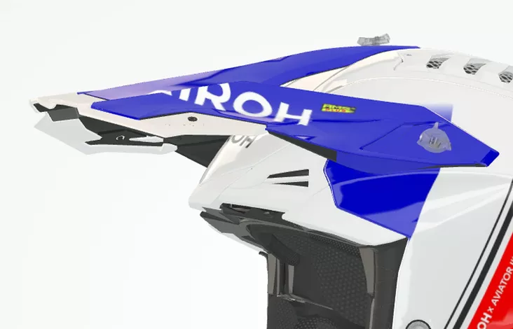 Airoh Aviator 3 Peak Hima Red Gloss - Offroad kypärien lipat - D524817 - 1