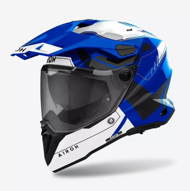 Airoh Kypärä Commander 2 Reveal Sininen Kiiltävä - Adventure-kypärät - D493887 - 1